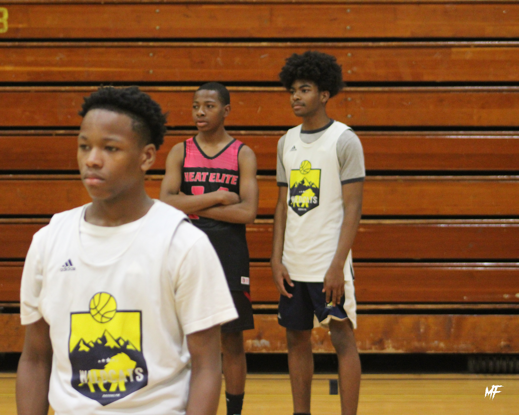 Brooklyn Wildcats players Tae'arion Mungo and Jayden Harrington